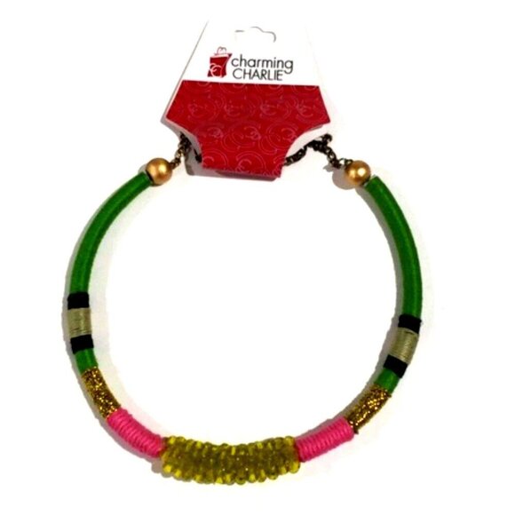 Charming Charlie Colorful Statement Necklace - Fun & Vibrant Women's Jewelry - Picture 3 of 11